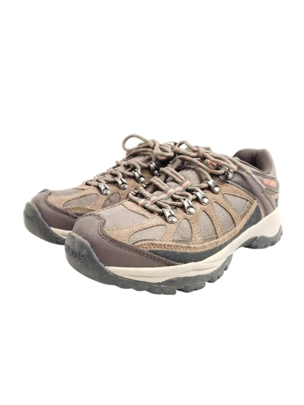 Nevados Womens Size 8.5 Wide Brown Low Hiking Shoes Mesh Suede